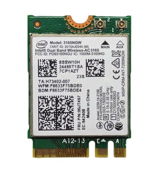 Wi‑Fi адаптер Intel 3165NGW для ноутбука з Bluetooth, M.2 (Wi‑Fi + BT)
