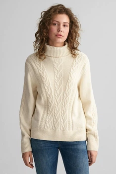 Дитячий білий светр CHUNKY CABLE POLO Gant 134/140 684041