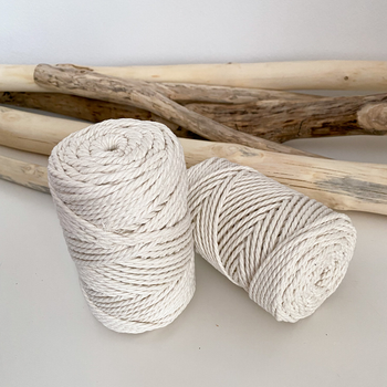 Шнур кручений YarnArt macrame rope 3мм натуральний 250г (№752)