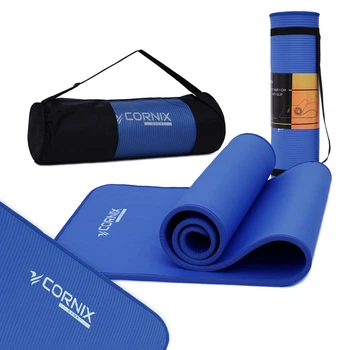 Коврик спортивный Cornix NBR 183 x 61 x 1 cм для йоги и фитнеса XR-0096 Blue/Blue