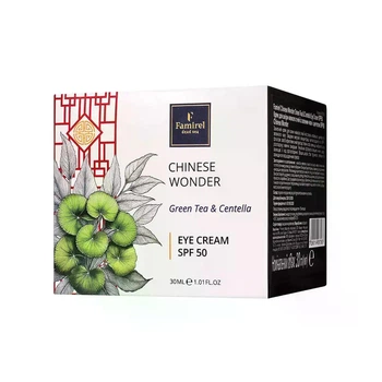 Крем для кожи вокруг глаз Famirel Chinese Wonder Green Tea & Centella Зеленый чай и Центелла SPF 50, 30 мл (7290114087063)
