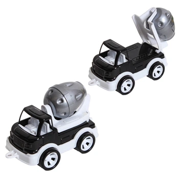 Детская бетономешалка "Mini Matik" Bamsic 002/3BMS(Black) вращающийся барабан, 13,5 см