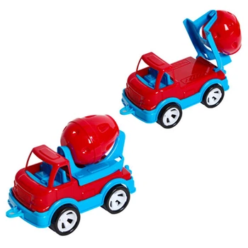 Детская бетономешалка "Mini Matik" Bamsic 002/3BMS(Red) вращающийся барабан, 13,5 см
