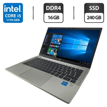 Ультрабук HP EliteBook 830 G8 / 13.3" (1920x1080) IPS / Intel Core i5-1145G7 (4 (8) ядра по 2.6 - 4.4 GHz) / 16 GB DDR4 / 240 GB SSD / Intel Iris X Graphics / WebCam б/у
