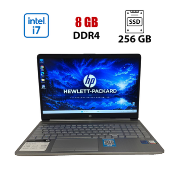 Ультрабук HP 15-dw3071cl / 15.6" (1920x1080) IPS / Intel Core i7-1165G7 (4 (8) ядра по 4.7 GHz) / 8 GB DDR4 / 256 GB SSD / Intel Iris Xe Graphics / WebCam б/в