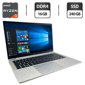 Ультрабук HP EliteBook 845 G8 / 14" (1920x1080) IPS / AMD Ryzen 3 Pro 5450U (4 (8) ядра по 2.6 - 4.0 GHz) / 16 GB DDR4 / 240 GB SSD / AMD Radeon Vega 6 Graphics / WebCam б/у