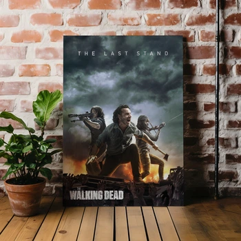 Интерьерная картина Ходячие Мертвецы, The Walking Dead, TWD, Рик Граймс, постер по сериалу, ужасы, зомби, 42×30 см (id1154)