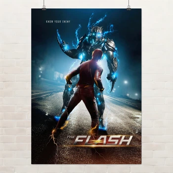 Постер Флэш и Савитар, Flash, Savitar, супергерои, спидстеры, A1 85×60 см (id5457)