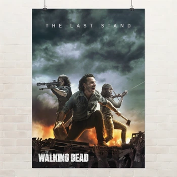 Постер Ходячі мерці, The Walking Dead, TWD, Рік Граймс, постер по серіалу, жахи, зомбі, A3 42×30 см (id1154)