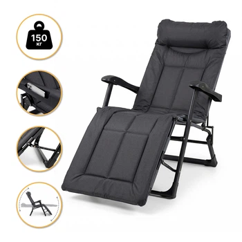 Кресло кровать со встроенным матрасом раскладное LEOBRO Black (LB-FCB-G3-BLK)
