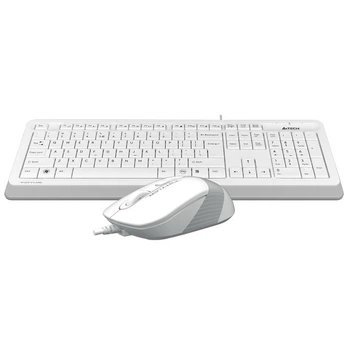 Комплект проводной A4Tech Fstyler F1010 USB Ivory