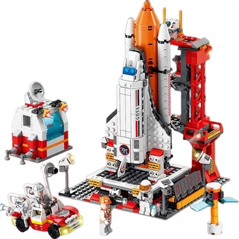 Конструктор LEGO SHANGYUN для мальчиков на военную тематику, модель ракеты, подарок на день рождения для мальчиков и девочек в возрасте 6-8 лет.