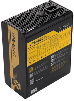 Блок живлення Vinga VPS-650G 650W 80+ Gold (VPS-650G)