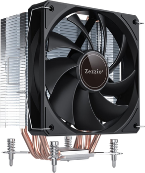 Повітряне охолодження Zezzio ZH-C400 V2 Black (ZH-C400 V2)