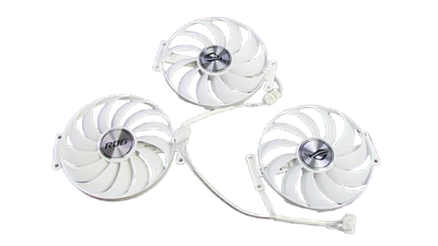 Вентилятор (кулер) Everflow 51697 для відеокарт Asus ROG Strix White RTX 3090 3080 3070 комплект 3шт