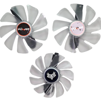Вентилятор (кулер) NTK 35388 для відеокарти Sapphire Pulse RX 5700 XT Комплект 3шт (FD10015M12D) (transparent)