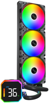 Водяное охлаждение Montech HyperFlow Digital 360 ARGB Black (HYPERFLOW DIGITAL 360(B))