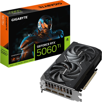 Видеокарта GeForce RTX 5060 Ti 16GB Gigabyte WindForce Max OC (GV-N506TWF2MAX OC-16GD)