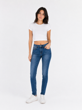 Джинсы женские slim fit Mango размер 32 синие 26127596