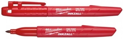 Маркер для будмайданчика InkZAll MILWAUKEE, тонкий, червоний (48223170)