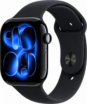 Смарт годинник Smart Watch Series 11 H26 Pro AMOLED 46 mm 1 Gb memory iOS Android Glossy Black глянець з 2 ремінцями Alpine Loop та Sport Band у комплекті SW-H26Pro-5134