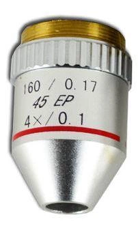 Объектив для микроскопа Kronos 4х / 0.1 160 / 0.17 45 ЕР (ахроматический, не иммерсионный) (mdr_0624)