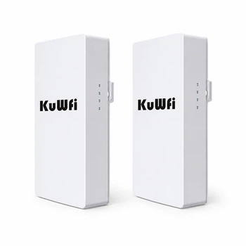 Беспроводной наружный Wi-Fi мост KuWFi 2.4 ГГц 300 Мбит/с CPE точка доступа роутер репитер PTP/PTMP до 1 км