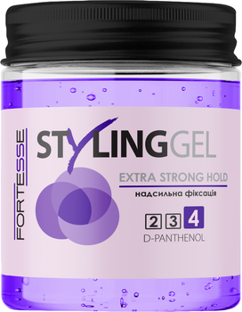 Гель для волосся Fortesse Styling gel Ефект надсильної фіксації 200 мл (4820197009749)