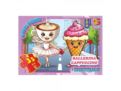 Пазл Привіт з Італії - Балерина-Капучіно, G-Toys, 35 ел., ZC381