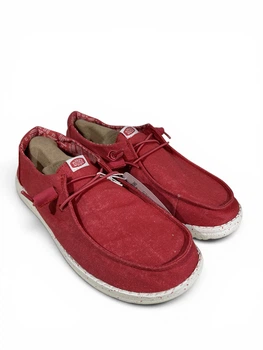 Мокасини Hey Dude Wendy Stretch Canvas Washed Red (40902-6ZJ), Червоний Розмір 43 (US W12) 28.5 см