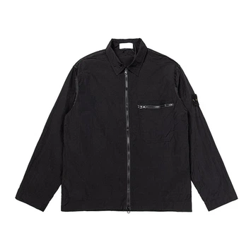 Чоловіча легка куртка з принтом Stone Island чорна XL ST-251024