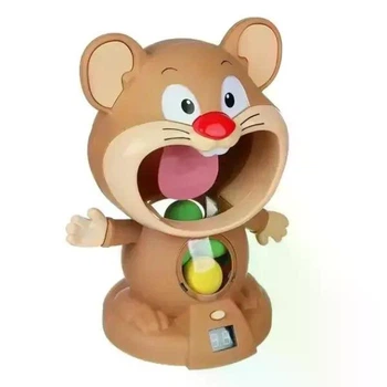 Інтерактивна гра повітряний тир Hamster With Gunner Пістолет з кульками і мішень Хом'як з дисплеєм рахунку