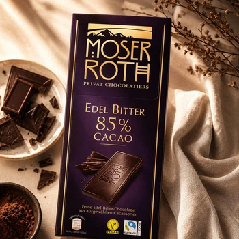 Черный шоколад 85% Moser Roth Edel Bitter 125 гр.