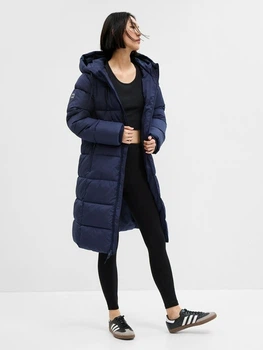 Пальто MAXI LOGO PUFFER SHINE COAT 724329-00 GAP L Темно-синій 724329-00 L