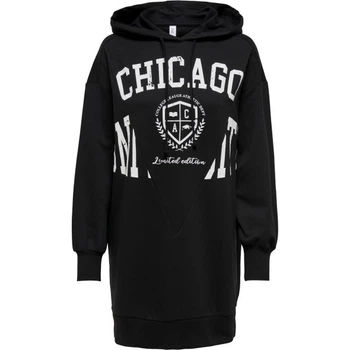 Кофта туніка ONLZOEY LS DREAMER OVERSIZED TUNIC NN 15258223-Black-Print:CHICAGO ONLY L Чорний 15258223-BLACK-PRINT:CHIC S