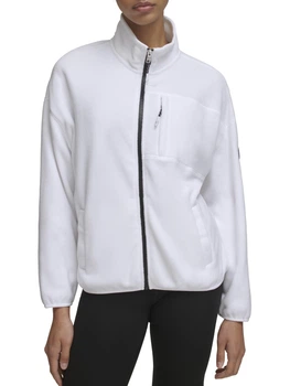 Толстовка на молнии без капюшона женская Tommy Hilfiger 850871883 XL Белая (1159861799)