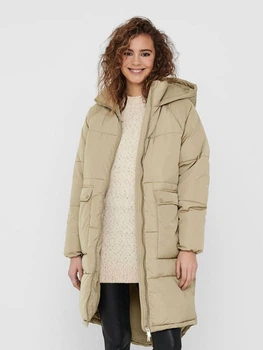 Пальто ONLGABI OVERSIZED LONG COAT OTW NOOS 15160167-Crockery ONLY M Бежевий 15160167-CROCKERY M