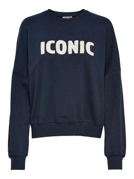 Толстовка ONLEDITH LIFE L/S O-NECK SWT 15225077 Night Sky ONLY M Темно-синій 15225077NIGHTSKY M