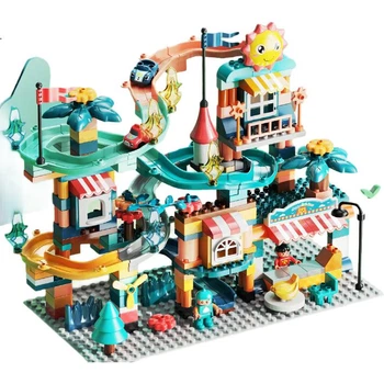 FEELO — совместимый с конструктором LEGO набор крупных строительных блоков, игрушка для детей, мальчиков и девочек, подарок на день рождения, трек 1626A-3