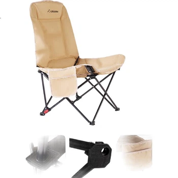 Складной уличный стул WhitePeak Moon Chair, портативный табурет для кемпинга и рыбалки, шезлонг с высокой спинкой для пикника, пляжный стул, большой размер.
