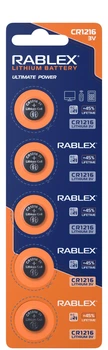 Батарейка Rablex CR1216 3V 5 шт