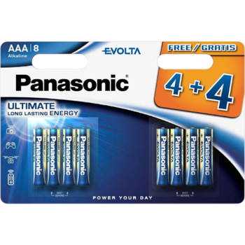 Батарейки Panasonic Evolta Ultimate LR3 AAA Alkaline 8 штук/уп