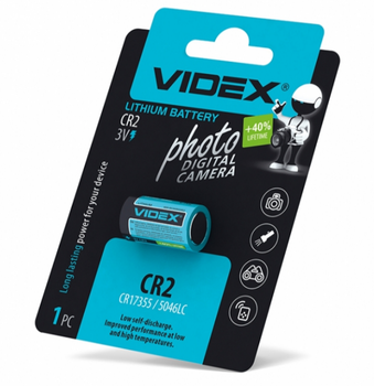 Батарейка Videx CR2 литиевая 3В 1шт