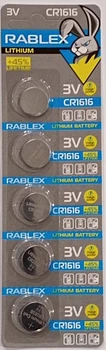 Батарейка Rablex CR1616 3V блистер 5 шт