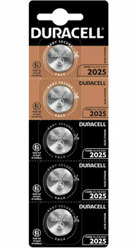 Батарейка Duracell CR2025 3V 5 шт