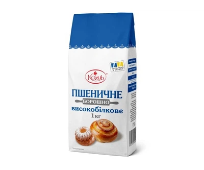 Борошно пшеничне високобілкове Kozub 1 кг