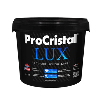 Краска акриловая интерьерная ProCristal Lux IR-233 Матовая Белая база «А» 5 л