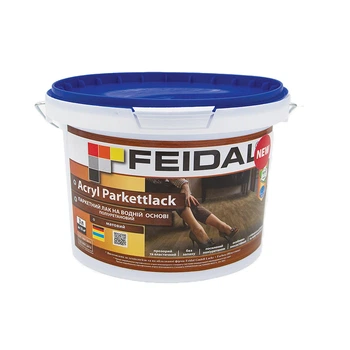 Лак паркетный матовый на водной основе Feidal Acryl Parkettlack 3 л
