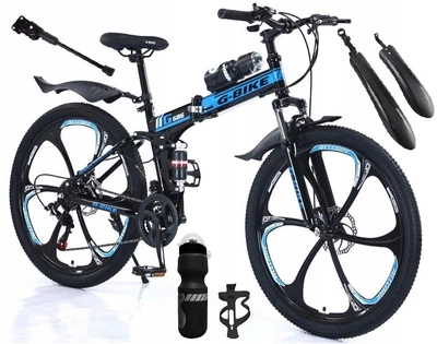 Гірський велосипед MTB 17 Амортизатор 21 Швидкість Обод 26 СКЛАДНИЙ СИНИЙ