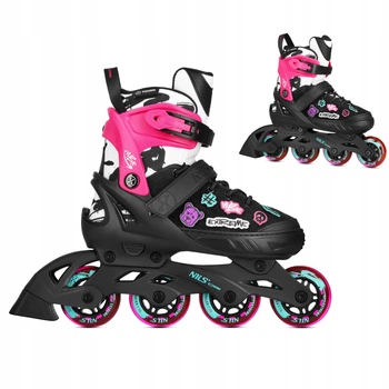 Жіночі роликові ковзани Nils Extreme M 37-40 Pink Comfortable ABEC5 Vibe